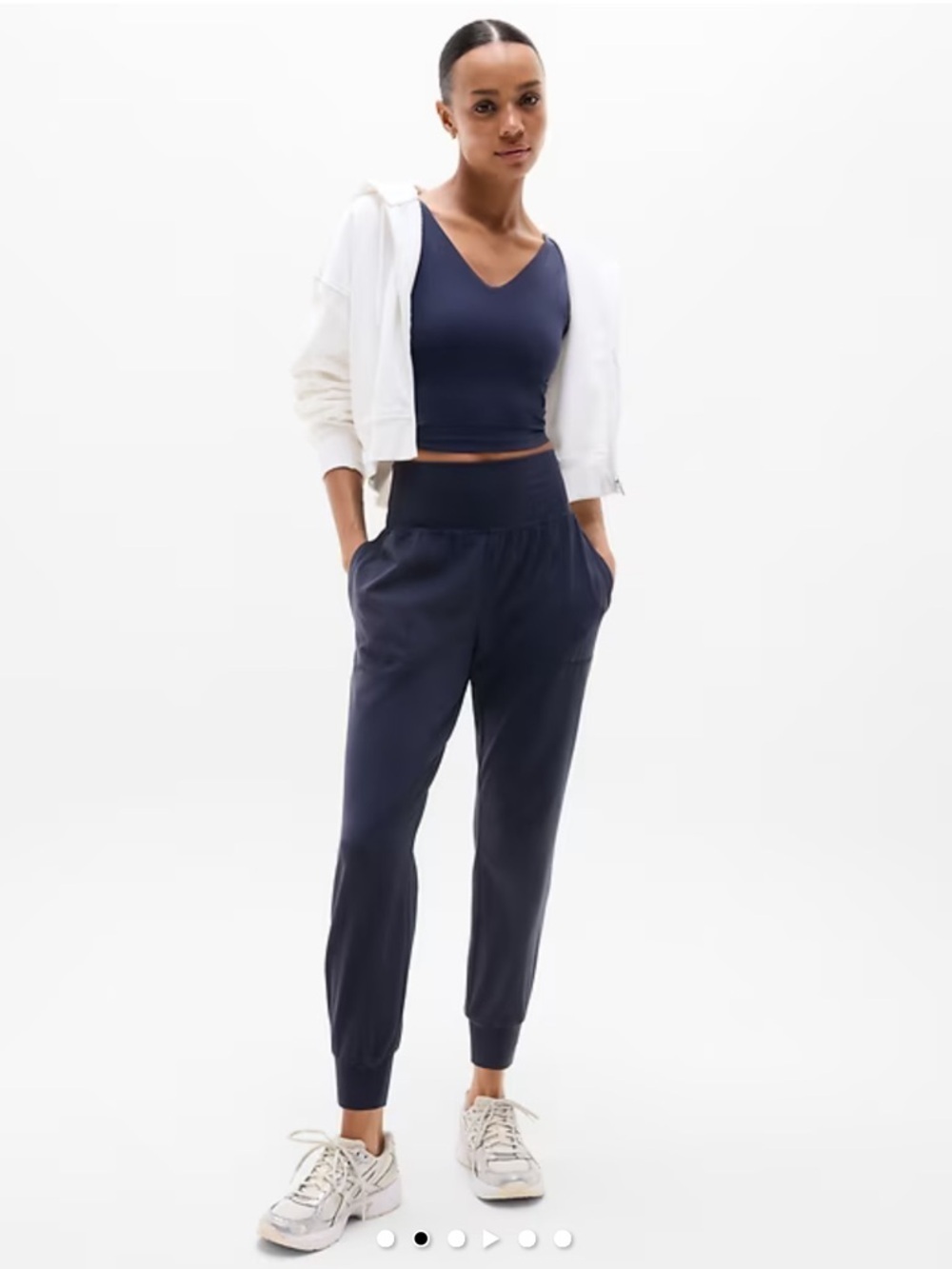 Athleta Salutation High Rise Jogger Eggplant Small Workout Athleisure